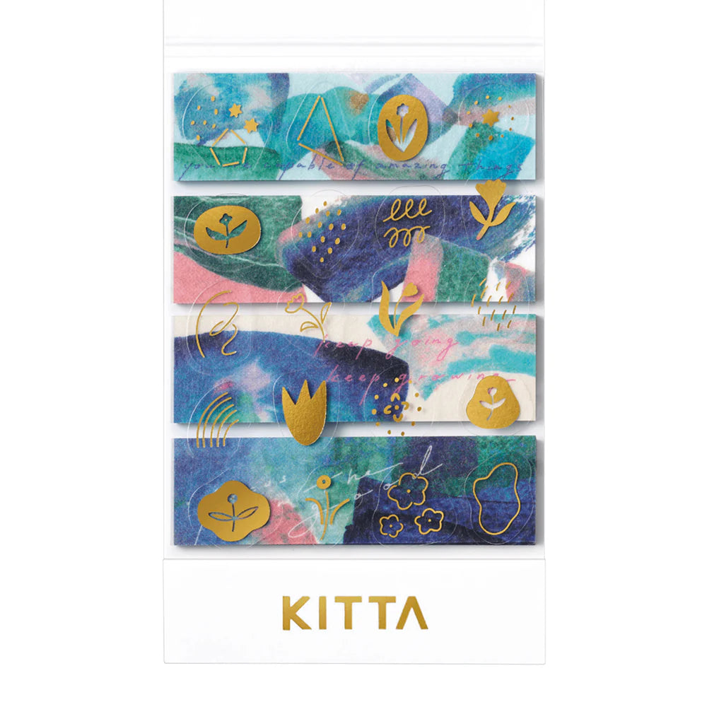KITTA Portable Washi & Shiny Stickers - Message