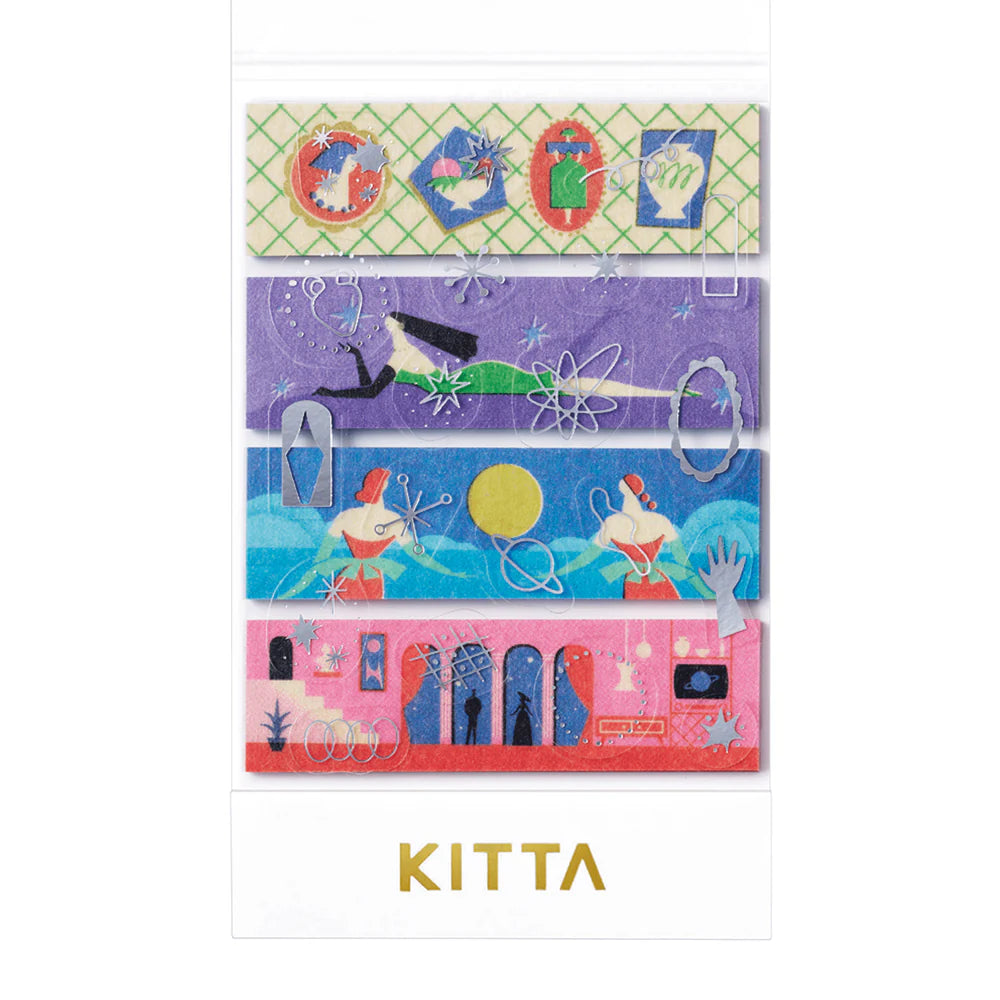 KITTA Collage Stickers - Planet