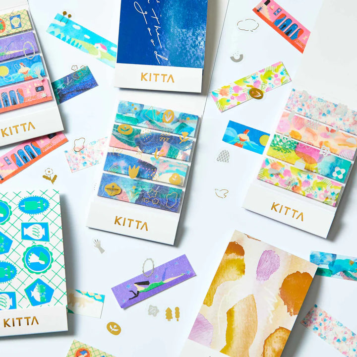 KITTA Collage Stickers - Watercolor