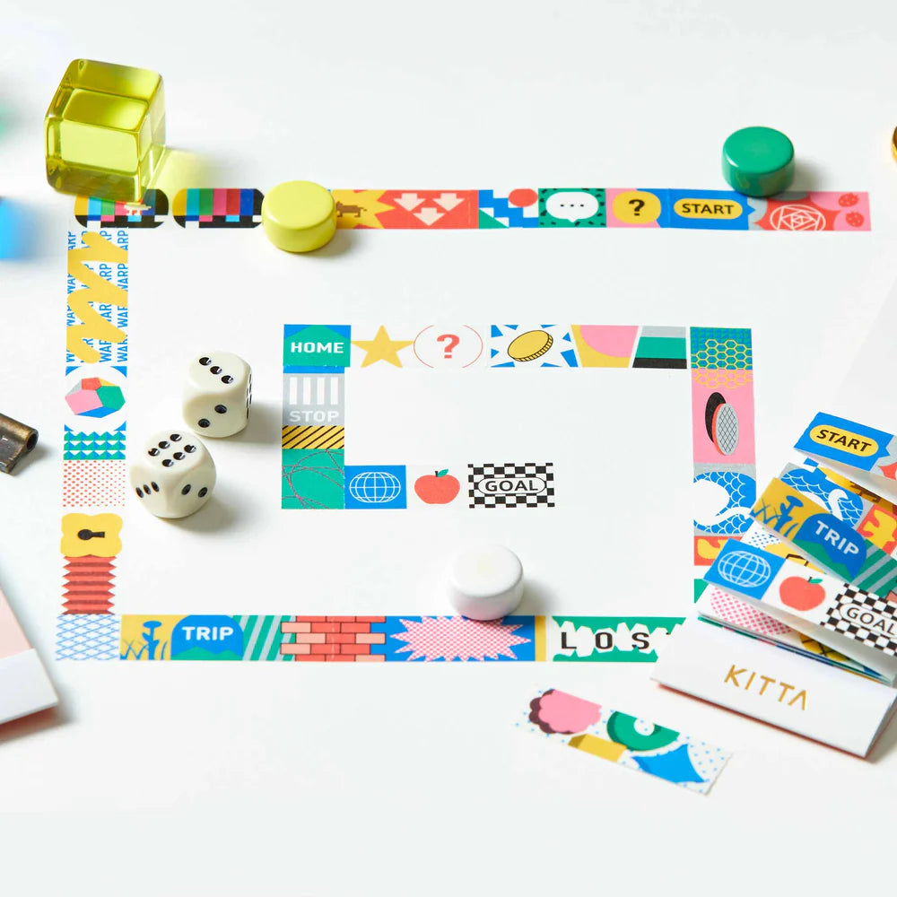 KITTA Accordion-Style Washi Tape - Board Game