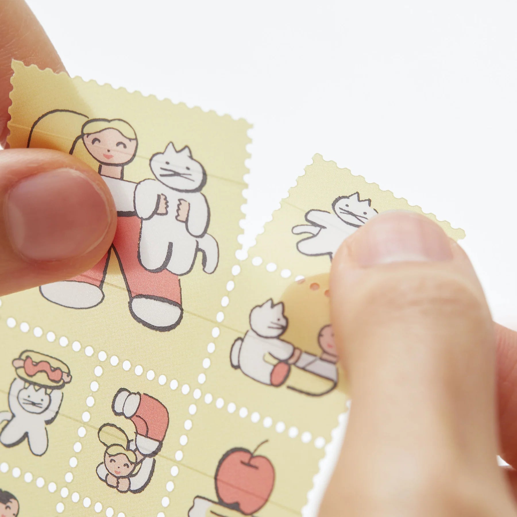 KITTA Clear Portable Stickers - With Cat