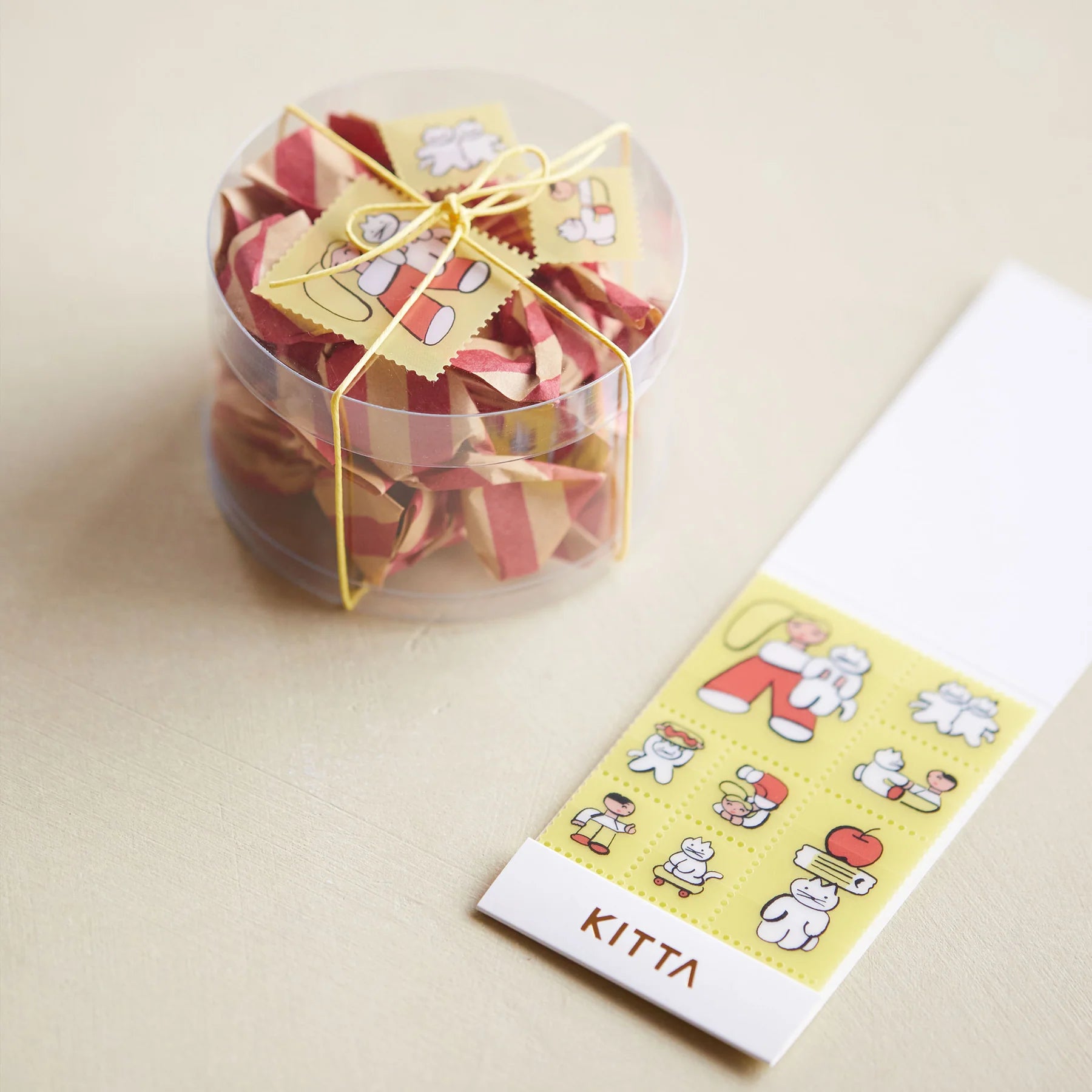 KITTA Clear Portable Stickers - With Cat