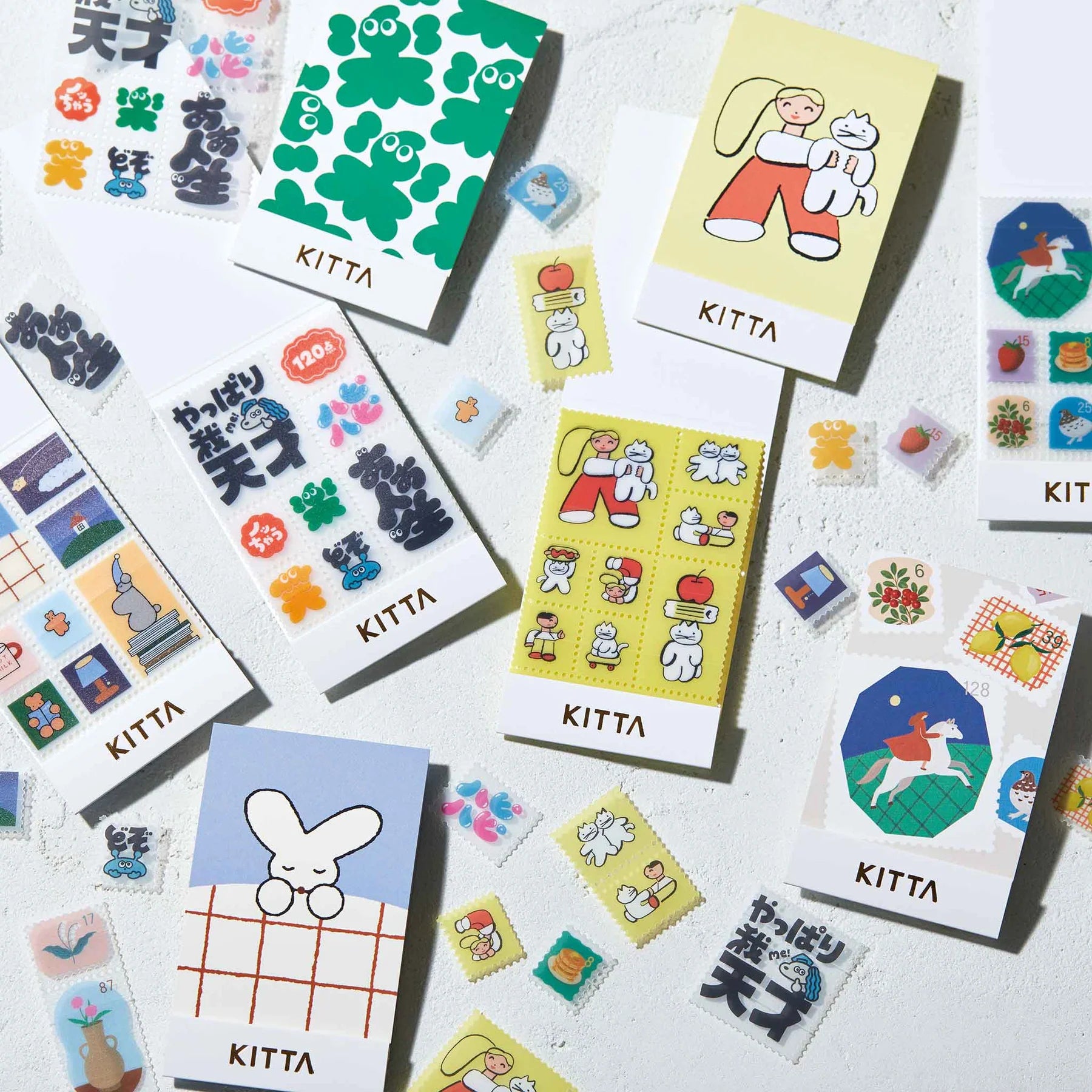 KITTA Clear Portable Stickers - With Cat