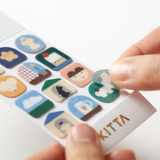 KITTA Clear Portable Stickers - House