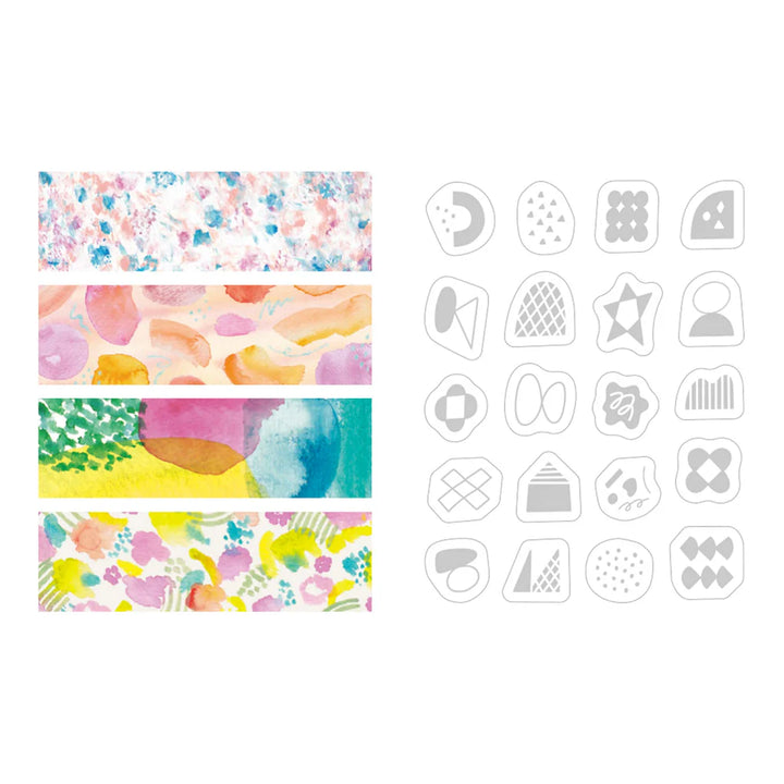 KITTA Collage Stickers - Watercolor