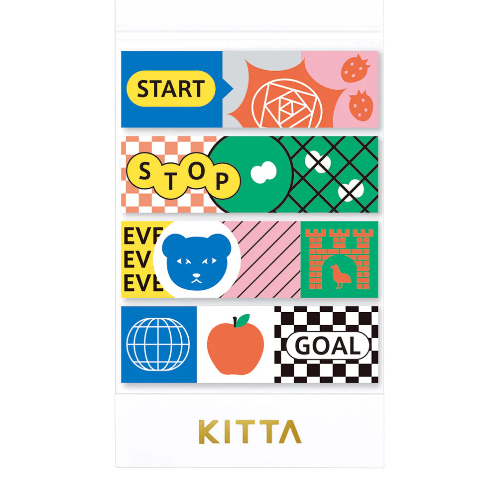 KITTA Accordion-Style Washi Tape - Board Game