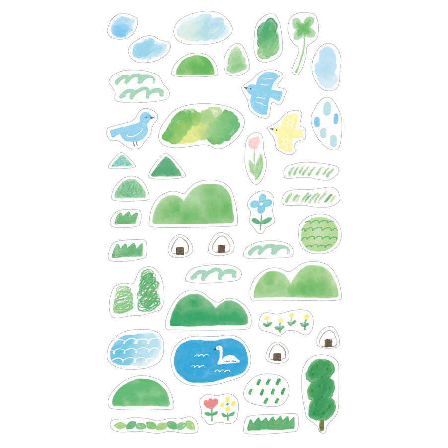 mizutama Limited Edition Stickers - Gentle Wind (Set of 2 Sheets)