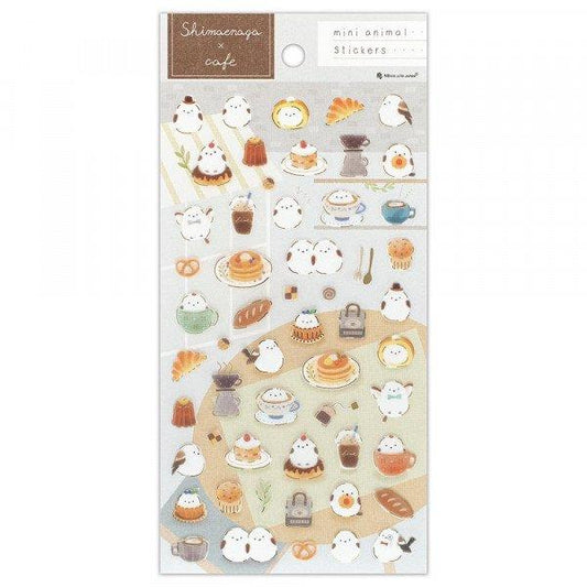 Long-tailed Tit Stickers - Cafe Time