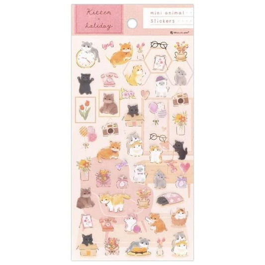 Cat Stickers - Flowers