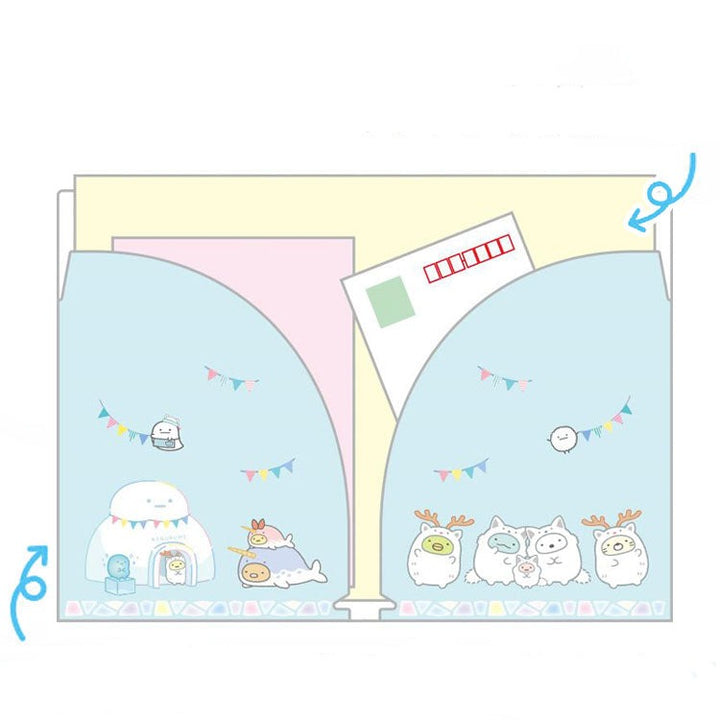 Sumikkogurashi A5 Pocket File - Sumikko Holidays