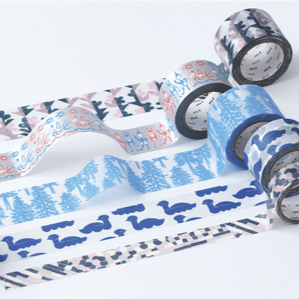 mina perhonen x mt Washi Tape - Flocky metsa