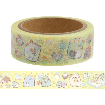 Sumikkogurashi Shiny Washi Tape - Fun Picnic