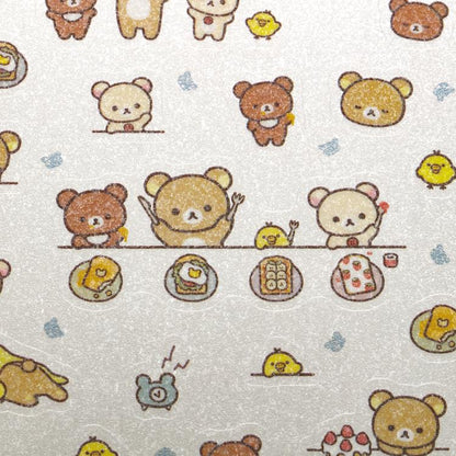 Rilakkuma / Shiny Stickers - Happy Friends