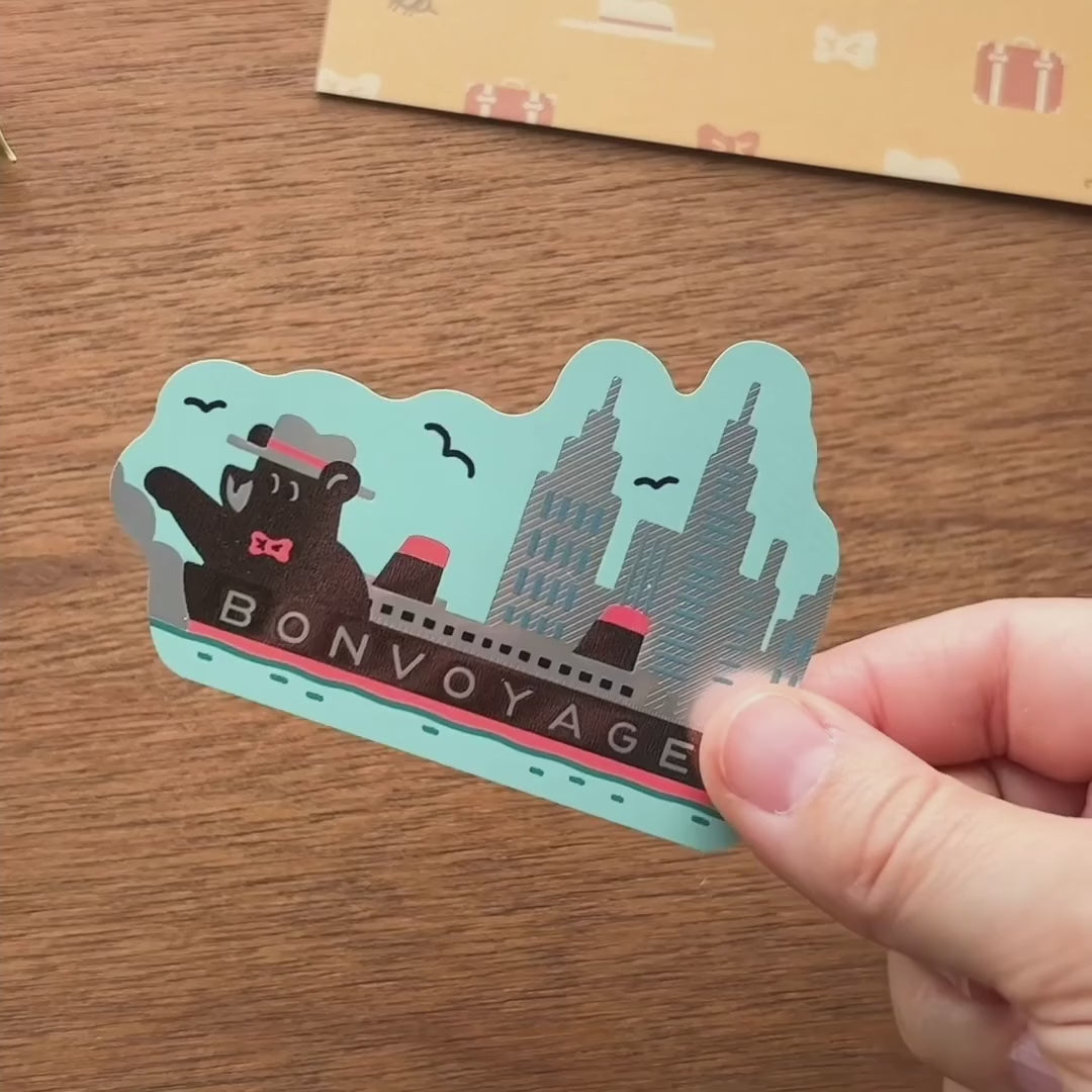 Load video: オビワン / ステッカー「SHIPS TOURS」