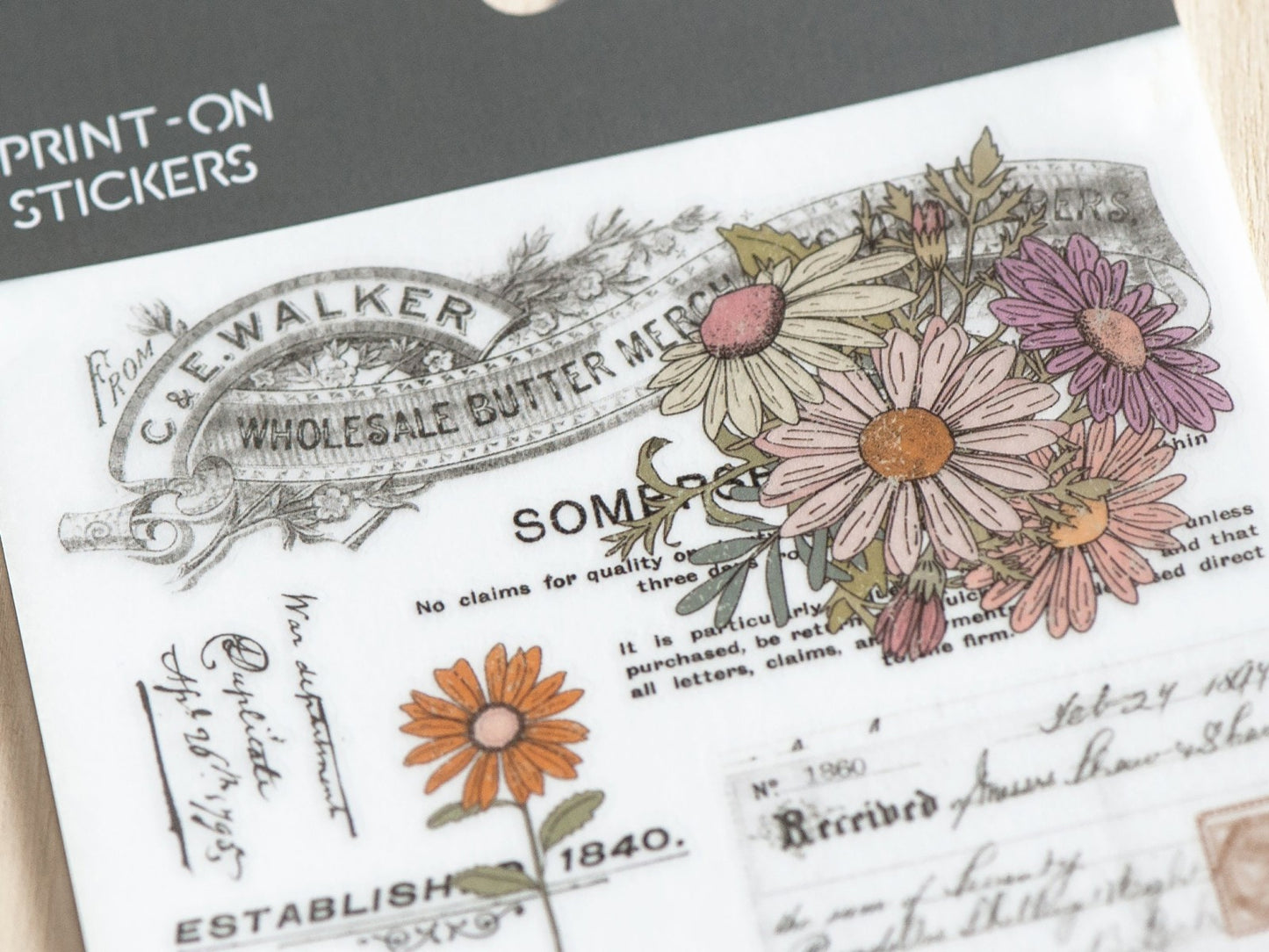 MU Print-on Stickers - Flower Archieves