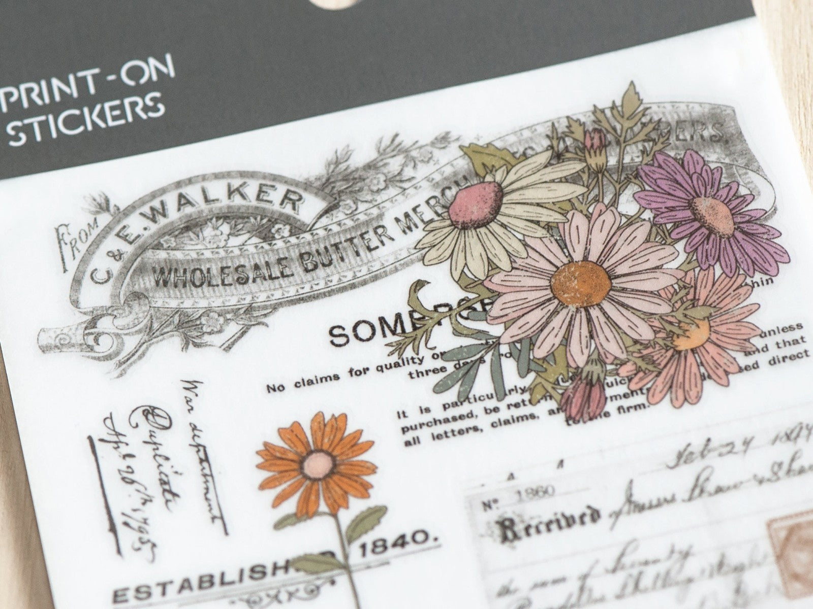 MU Print-on Stickers - Flower Archieves