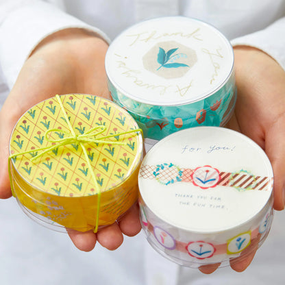 Nodoka Miyashita SODA Die-cut Clear Tape - Yellow Flowers
