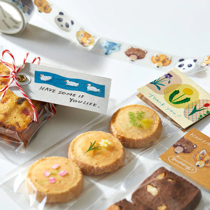 Nodoka Miyashita SODA Die-cut Clear Tape - Yellow Flowers