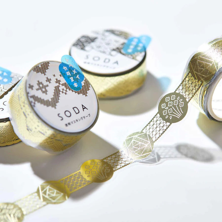 Shiny Die-cut SODA Clear Tape - Ribbon