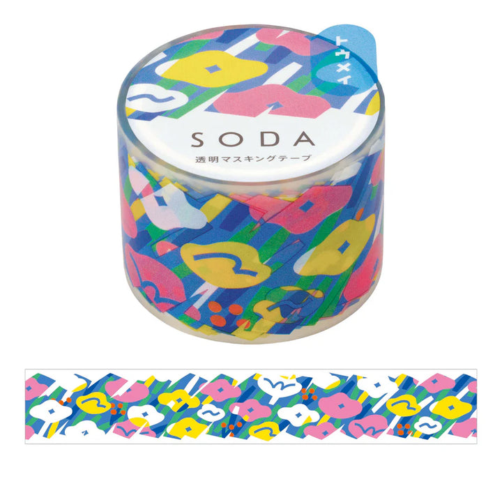 SODA Clear Tape - Flower Garden