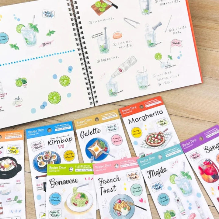 Last Stock Food Planner Sticker Set - Korean Food (3 sheets)