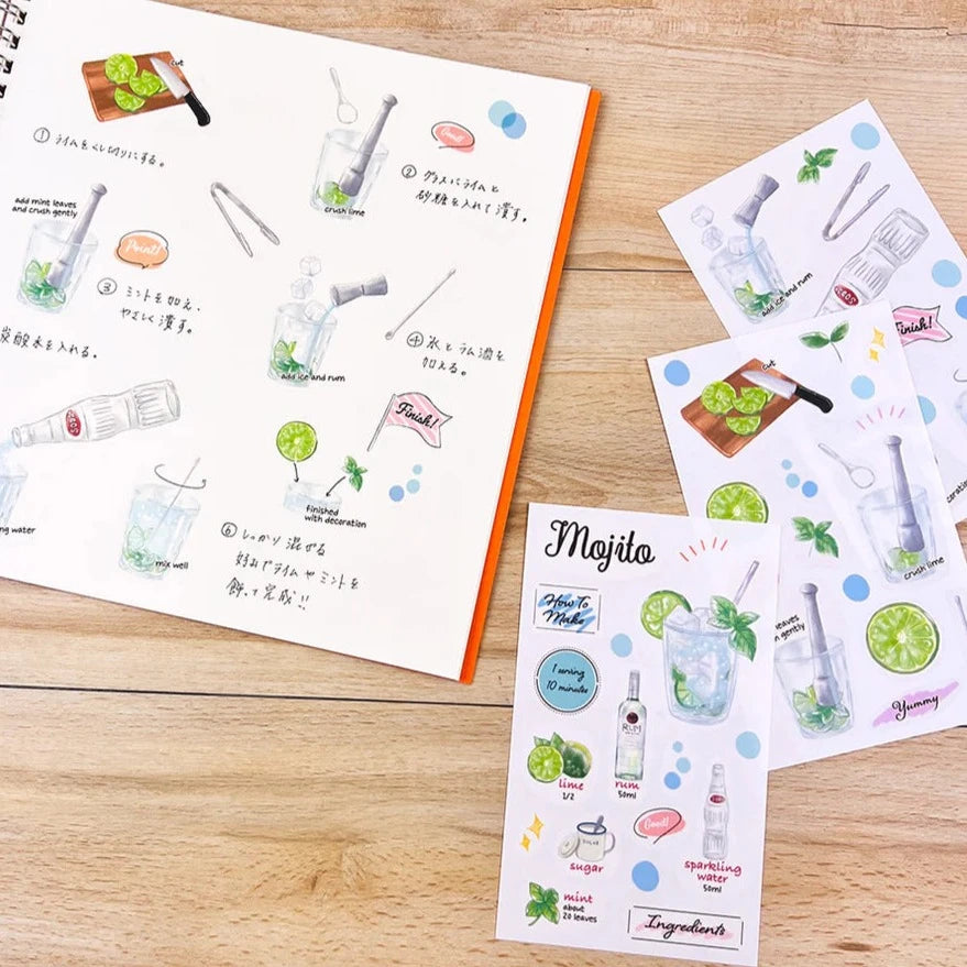 Food Planner Sticker Set - Mojito (3 sheets)