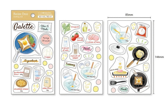 Food Planner Sticker Set - Galette (3 sheets)