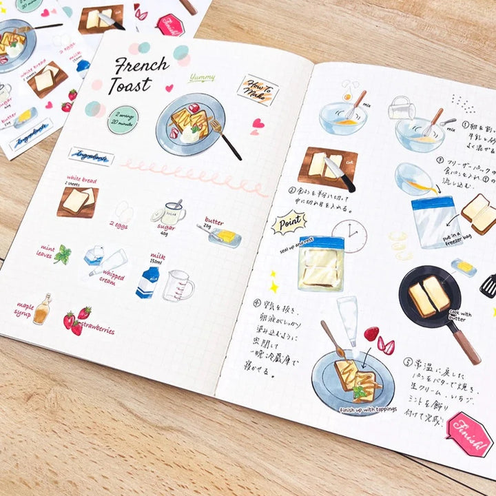 Last Stock Food Planner Sticker Set - French Toast (3 sheets)