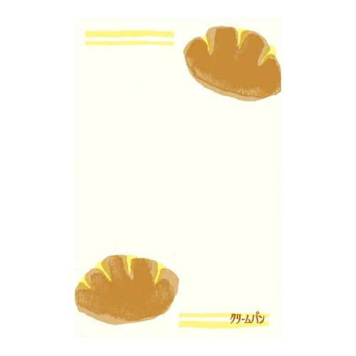 Furukawa Paper / Mini Letter Set - Japanese Bread / Cream pan