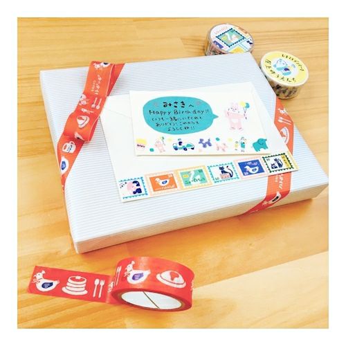Retro Japan Washi Tape - Stamps