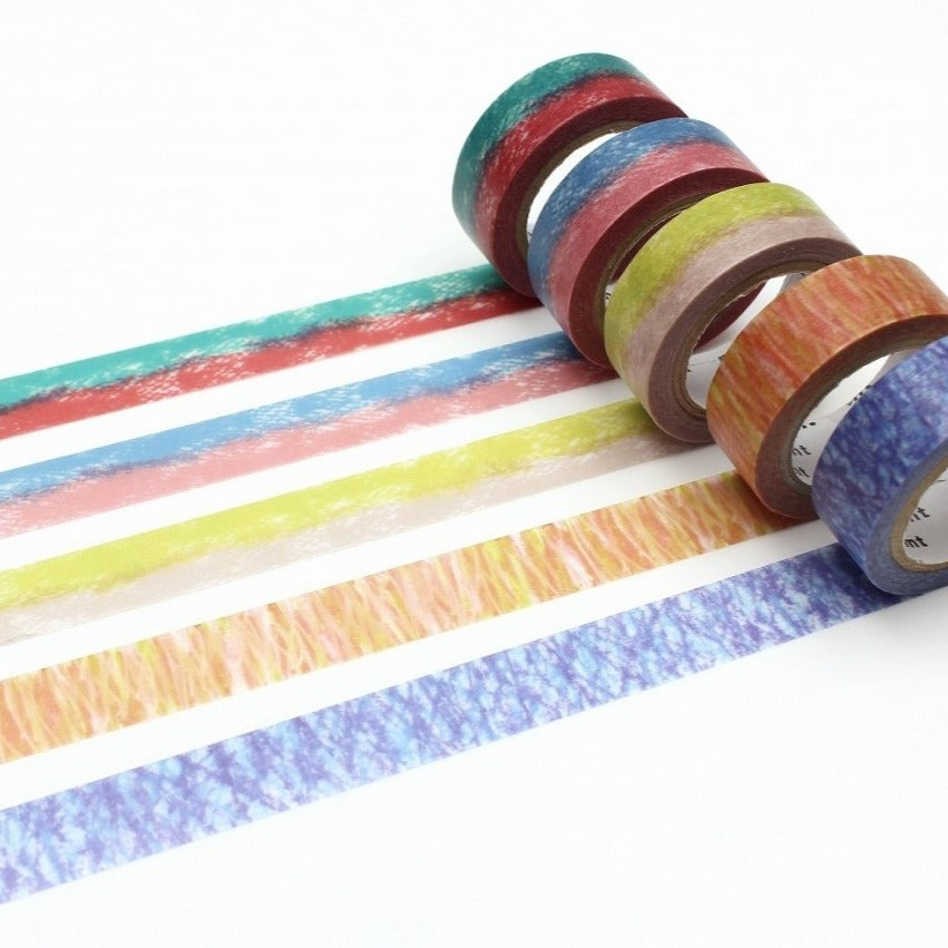 Chigi Hari Washi Tape Box Set - Crayons
