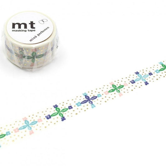 mina perhonne x mt Shiny Washi Tape - Blooming Day