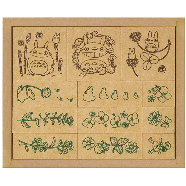 Totoro Rubber Stamp Set - Botanical