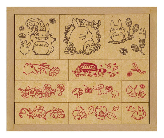 Totoro Rubber Stamp Set - Autumn