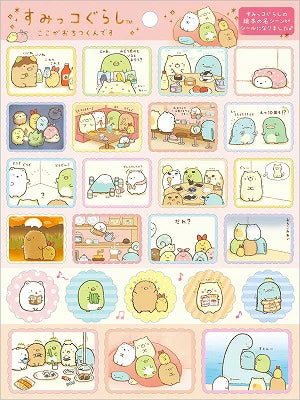 10th Anniversary Sumikkogurashi Stickers - Story Book (A5 size)