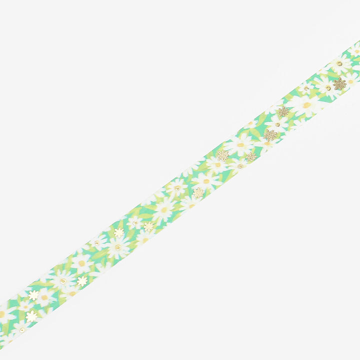 Washi Tape - Green Flowers
