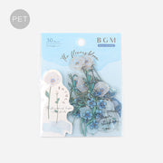 Blue Blossom Flake Stickers