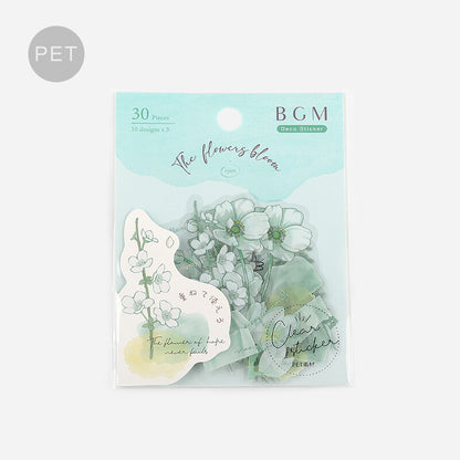 Mint Blossom Flake Stickers