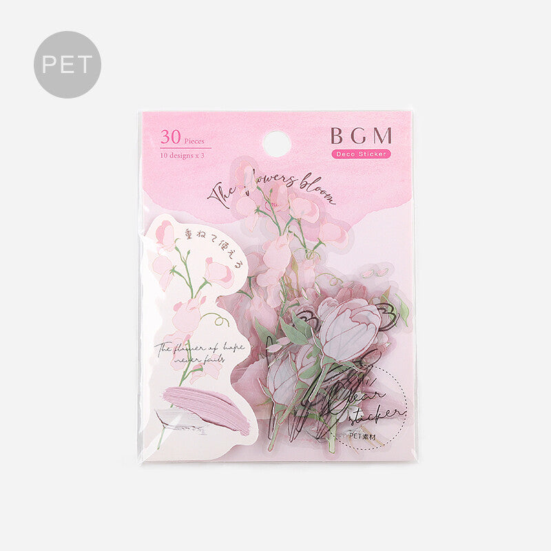 Flake Stickers - Pink Blossoms