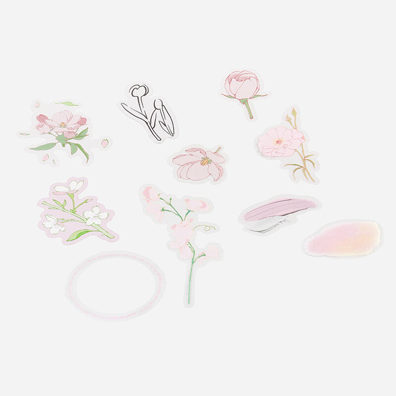 Pink Blossom Flake Stickers