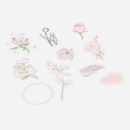 Pink Blossom Flake Stickers