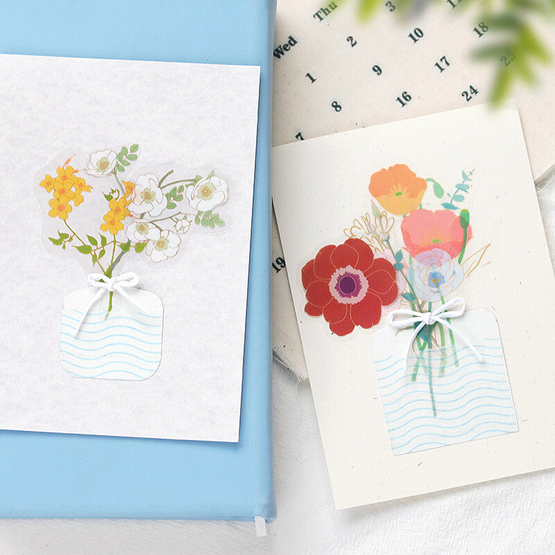 Orange Blossom Flake Stickers