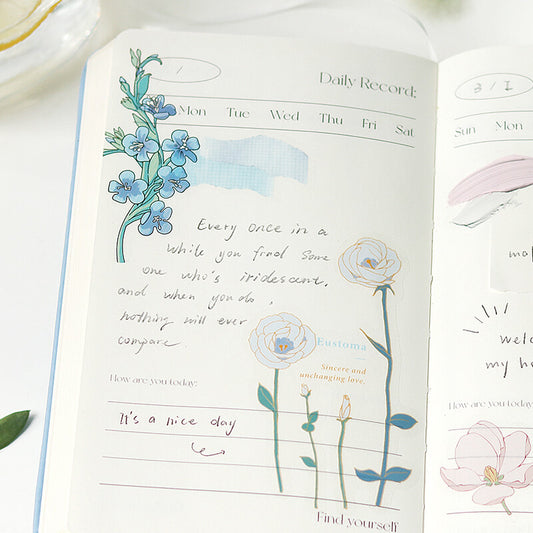 Mint Blossom Flake Stickers