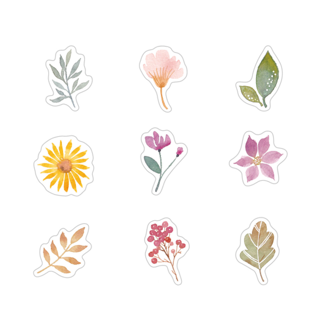 Flake Stickers - Botanical