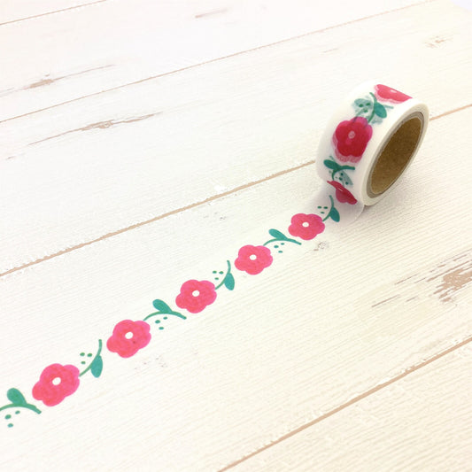 Kurogoma Washi Tape - Flowers