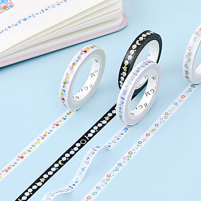 Slim Washi Tape - Crystals