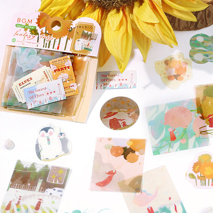 Fantasy Trip Flake Stickers - Brown