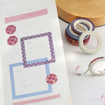 Slim Washi Tape - Apricot