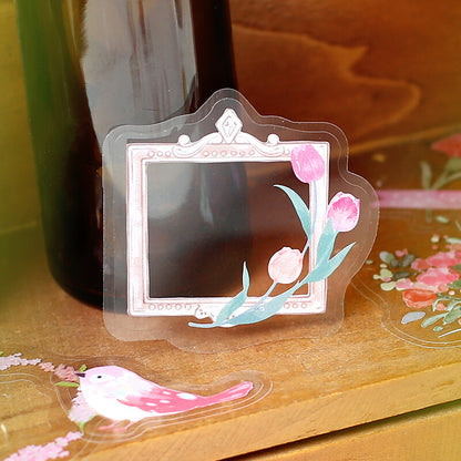 Little World Flake Stickers - Pink
