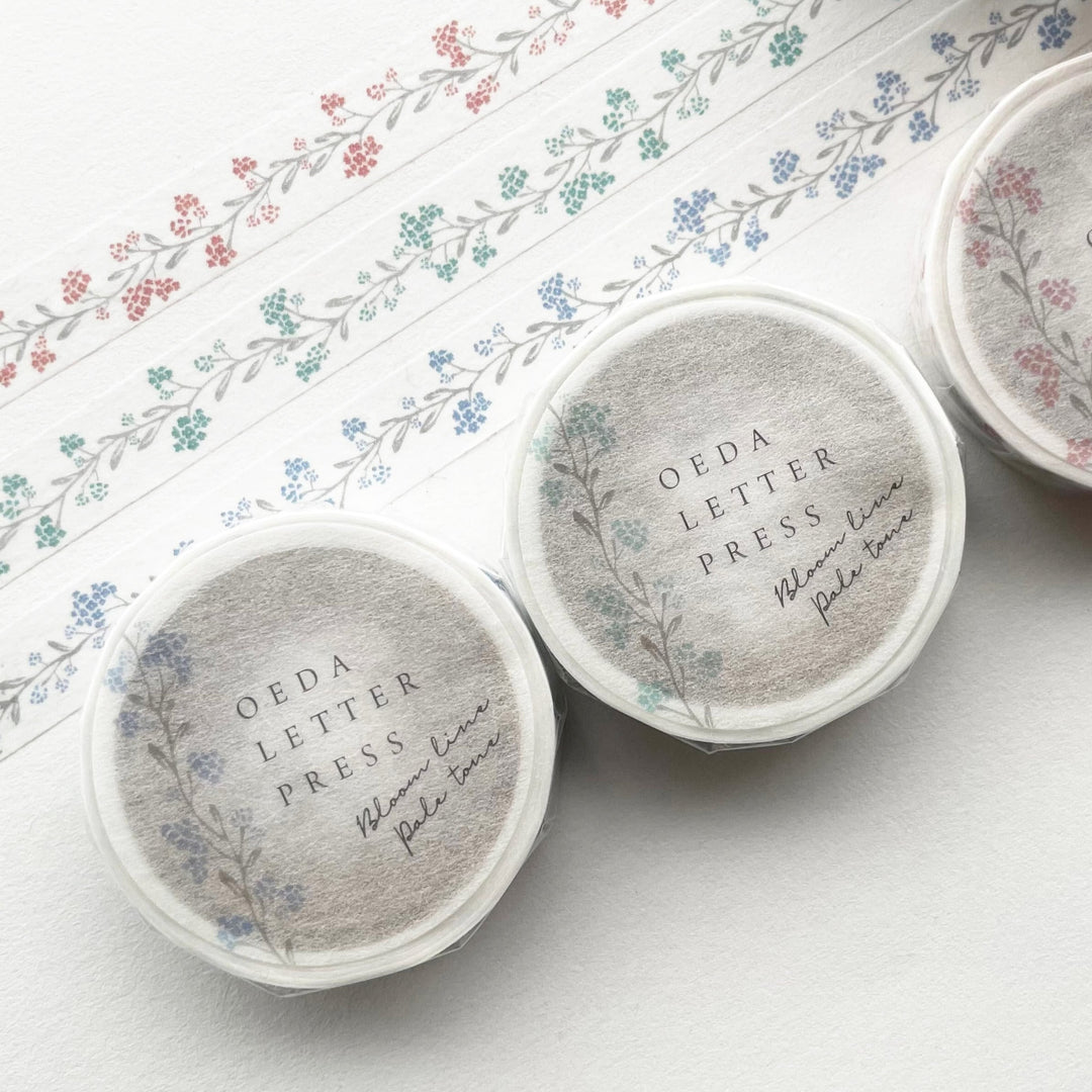Washi Tape - Bloom Line (pale colors)